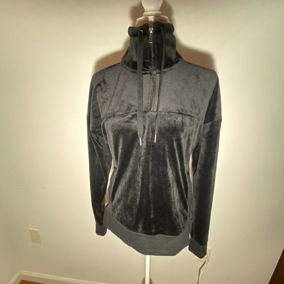 Champion Black C9  Velour 1/4 Zip Pullover - Size Small - Picture 2 of 8